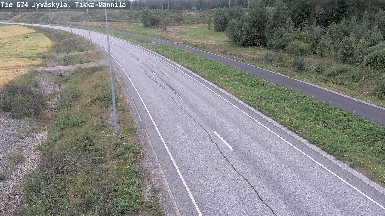 Weather Camera Image Road 624 Jyväskylä, Tikka-Mannila, Jyväskylä, Keski-Suomi