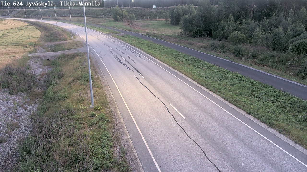 Kelikamerat Kuva Tie 624 Jyväskylä, Tikka-Mannila, Jyväskylä, Keski-Suomi