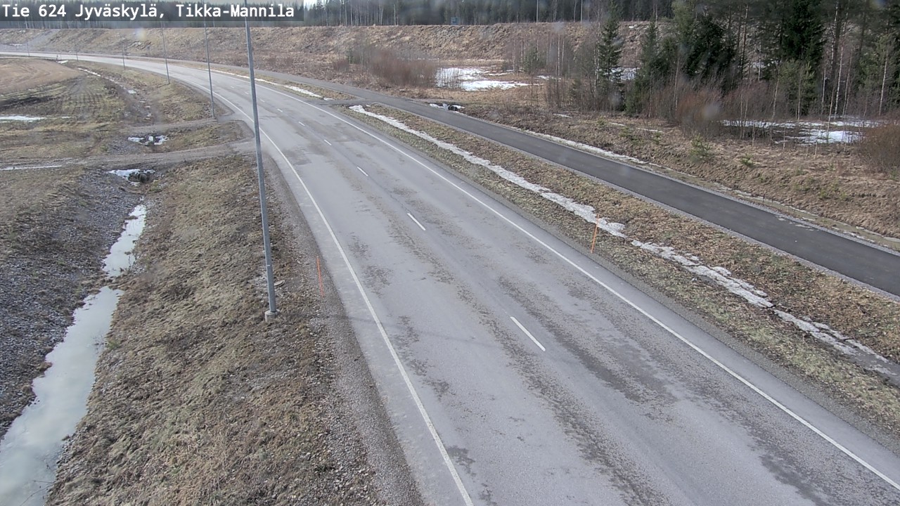 Kelikamerat Kuva Tie 624 Jyväskylä, Tikka-Mannila, Jyväskylä, Keski-Suomi
