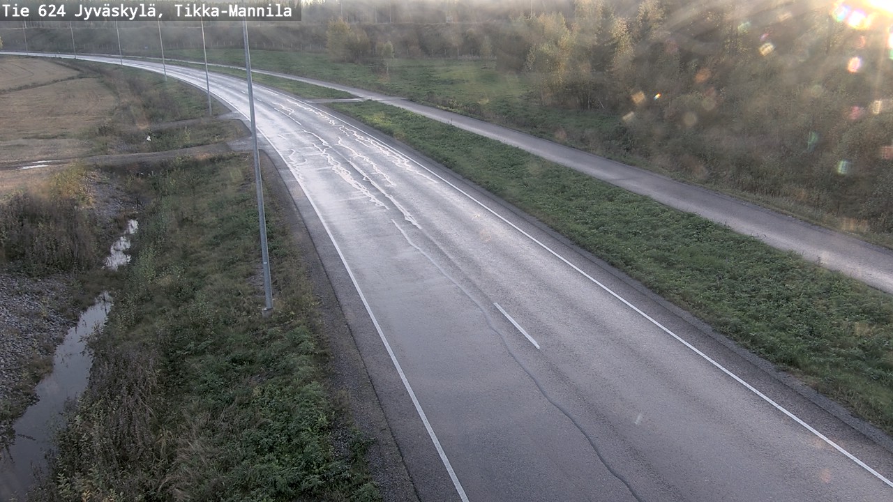 Weather Camera Image Road 624 Jyväskylä, Tikka-Mannila, Jyväskylä, Keski-Suomi