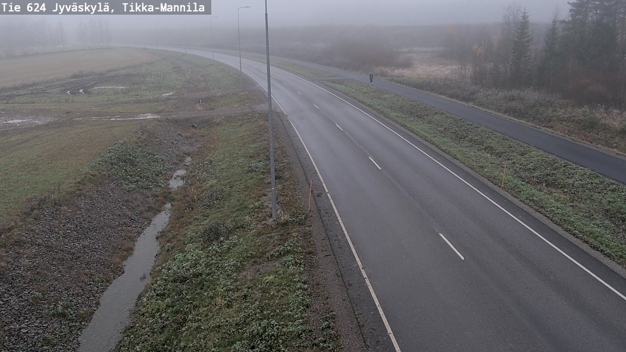 Kelikamerat Kuva Tie 624 Jyväskylä, Tikka-Mannila, Jyväskylä, Keski-Suomi
