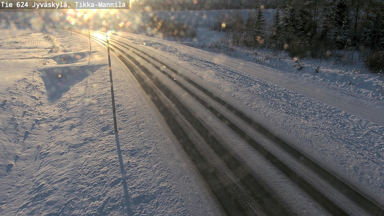 Weather Camera Image Road 624 Jyväskylä, Tikka-Mannila, Jyväskylä, Keski-Suomi