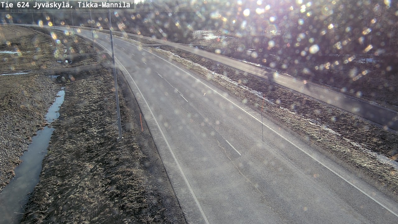 Weather Camera Image Road 624 Jyväskylä, Tikka-Mannila, Jyväskylä, Keski-Suomi