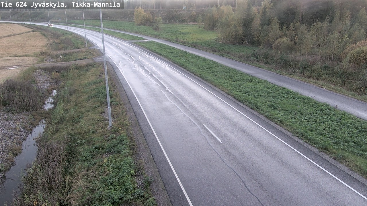 Weather Camera Image Road 624 Jyväskylä, Tikka-Mannila, Jyväskylä, Keski-Suomi