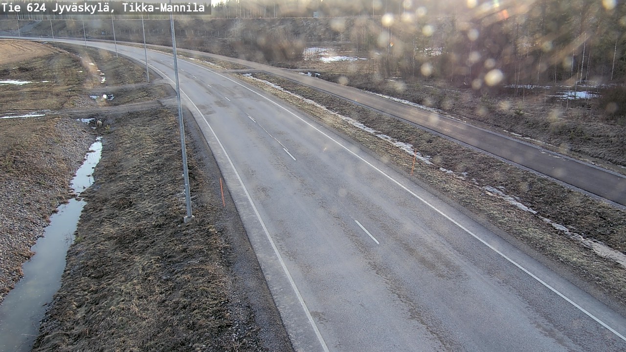 Weather Camera Image Road 624 Jyväskylä, Tikka-Mannila, Jyväskylä, Keski-Suomi