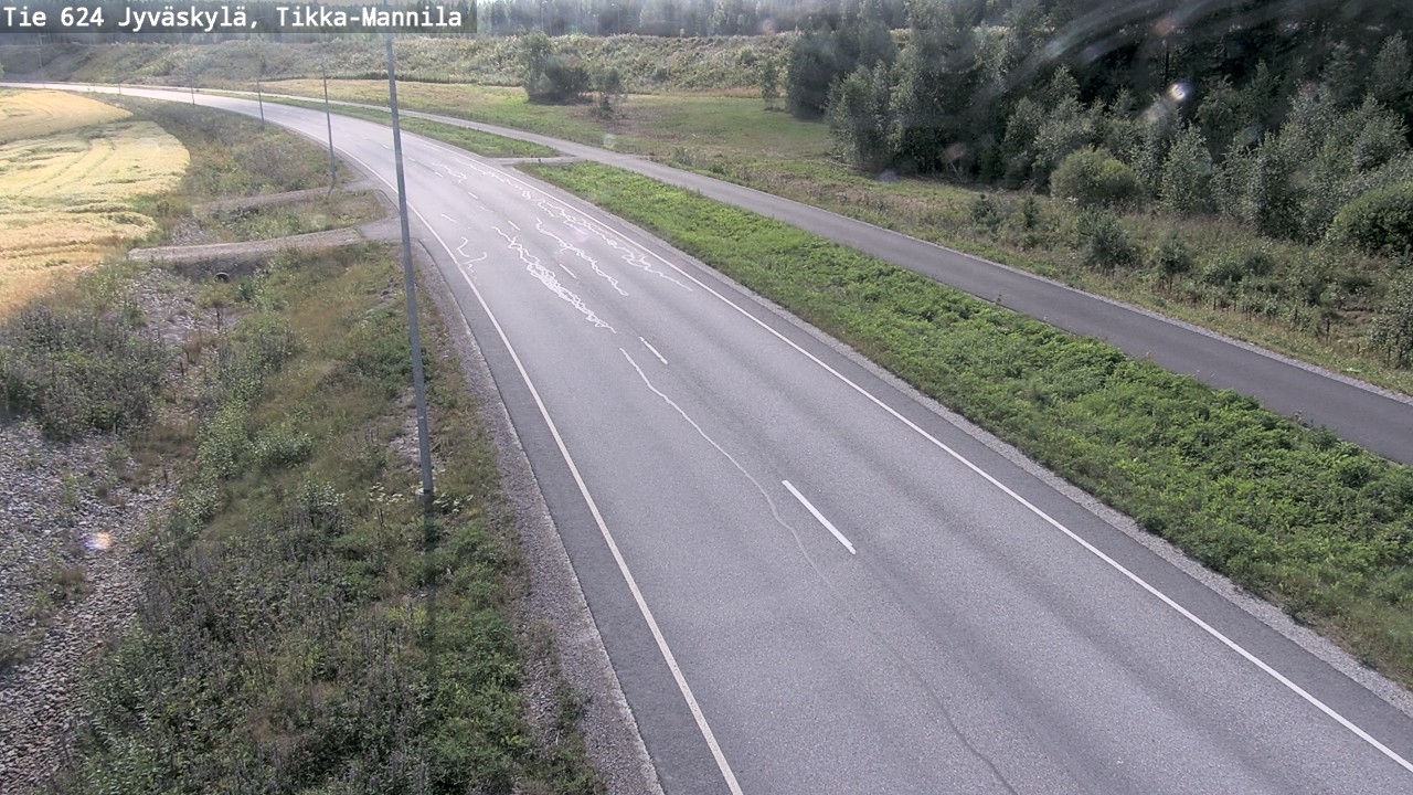 Kelikamerat Kuva Tie 624 Jyväskylä, Tikka-Mannila, Jyväskylä, Keski-Suomi