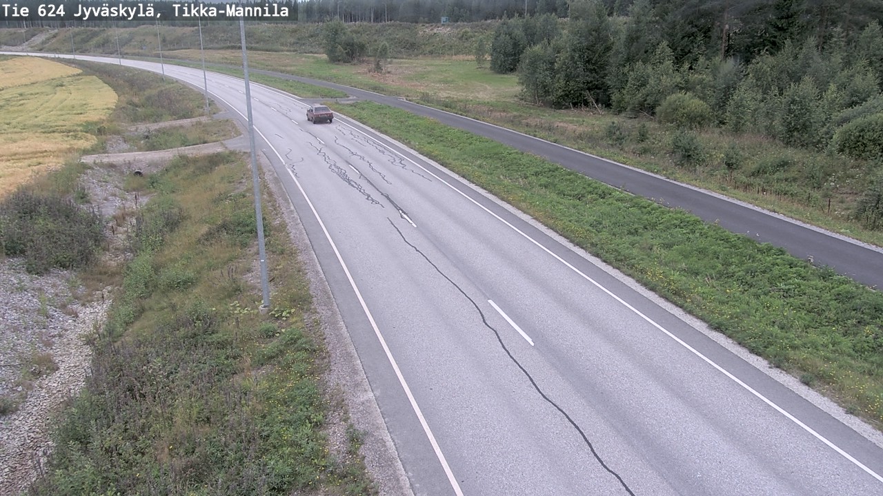 Weather Camera Image Road 624 Jyväskylä, Tikka-Mannila, Jyväskylä, Keski-Suomi