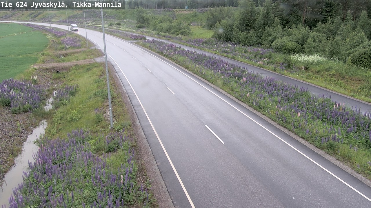 Weather Camera Image Väg 624 Jyväskylä, Tikka-Mannila, Jyväskylä, Keski-Suomi
