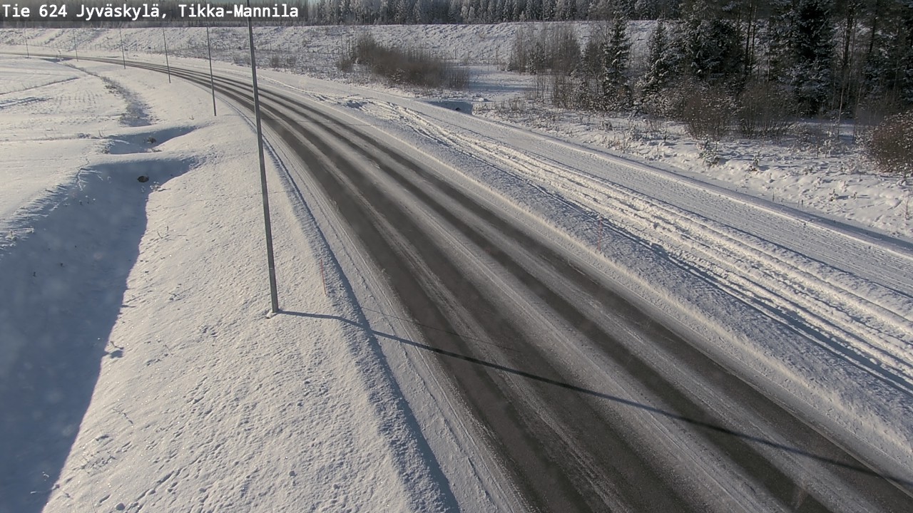 Weather Camera Image Road 624 Jyväskylä, Tikka-Mannila, Jyväskylä, Keski-Suomi