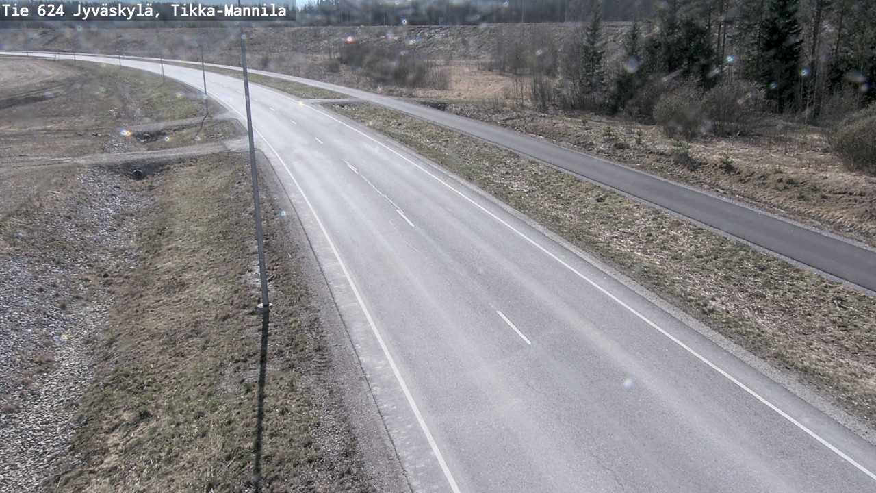 Weather Camera Image Road 624 Jyväskylä, Tikka-Mannila, Jyväskylä, Keski-Suomi