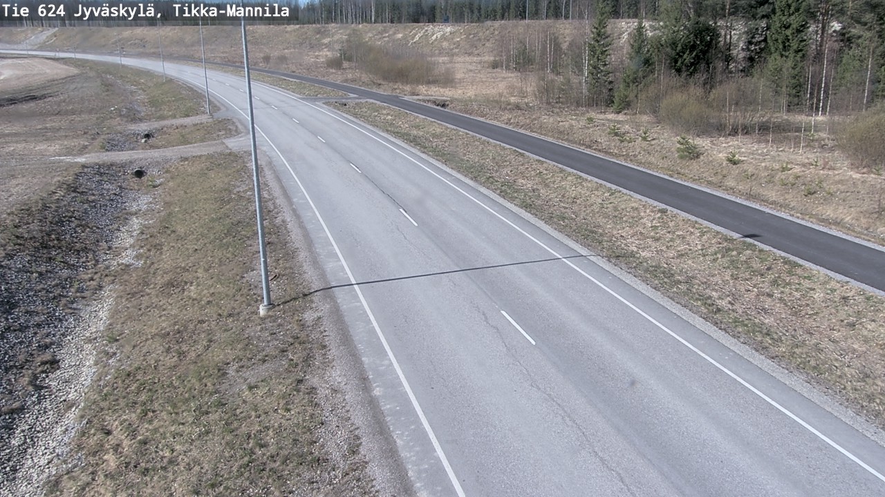 Weather Camera Image Road 624 Jyväskylä, Tikka-Mannila, Jyväskylä, Keski-Suomi