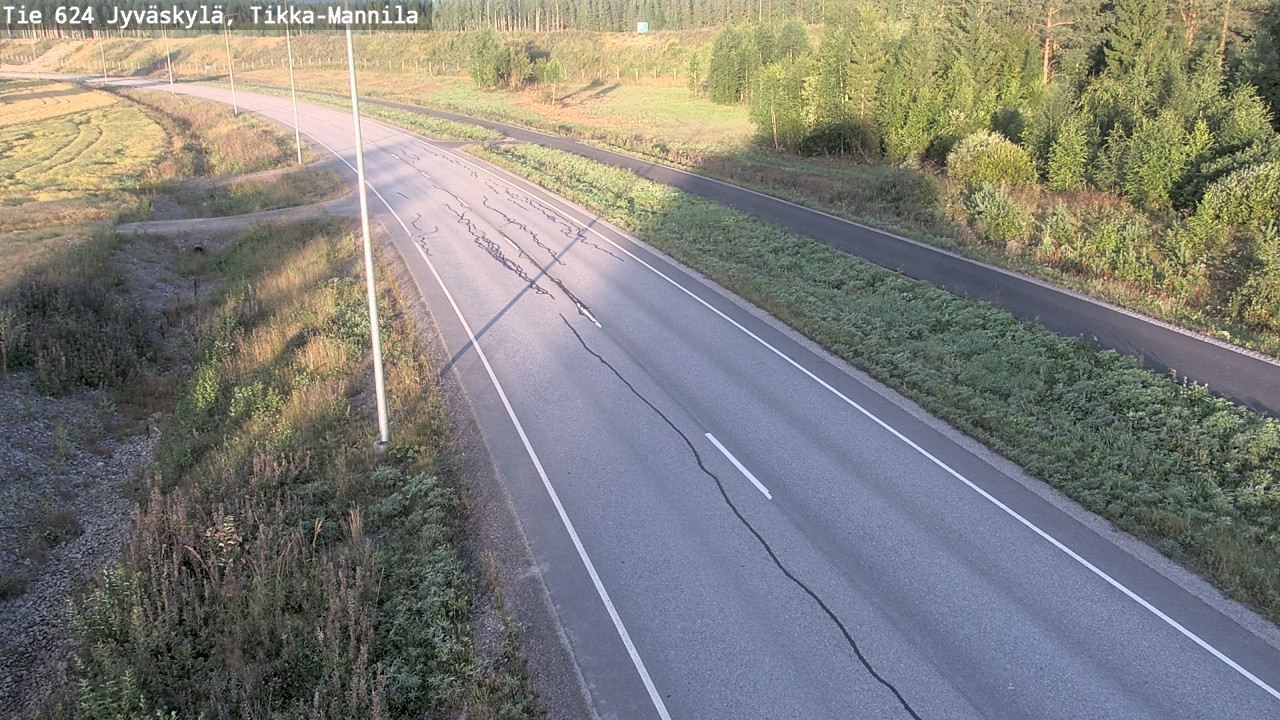 Kelikamerat Kuva Tie 624 Jyväskylä, Tikka-Mannila, Jyväskylä, Keski-Suomi