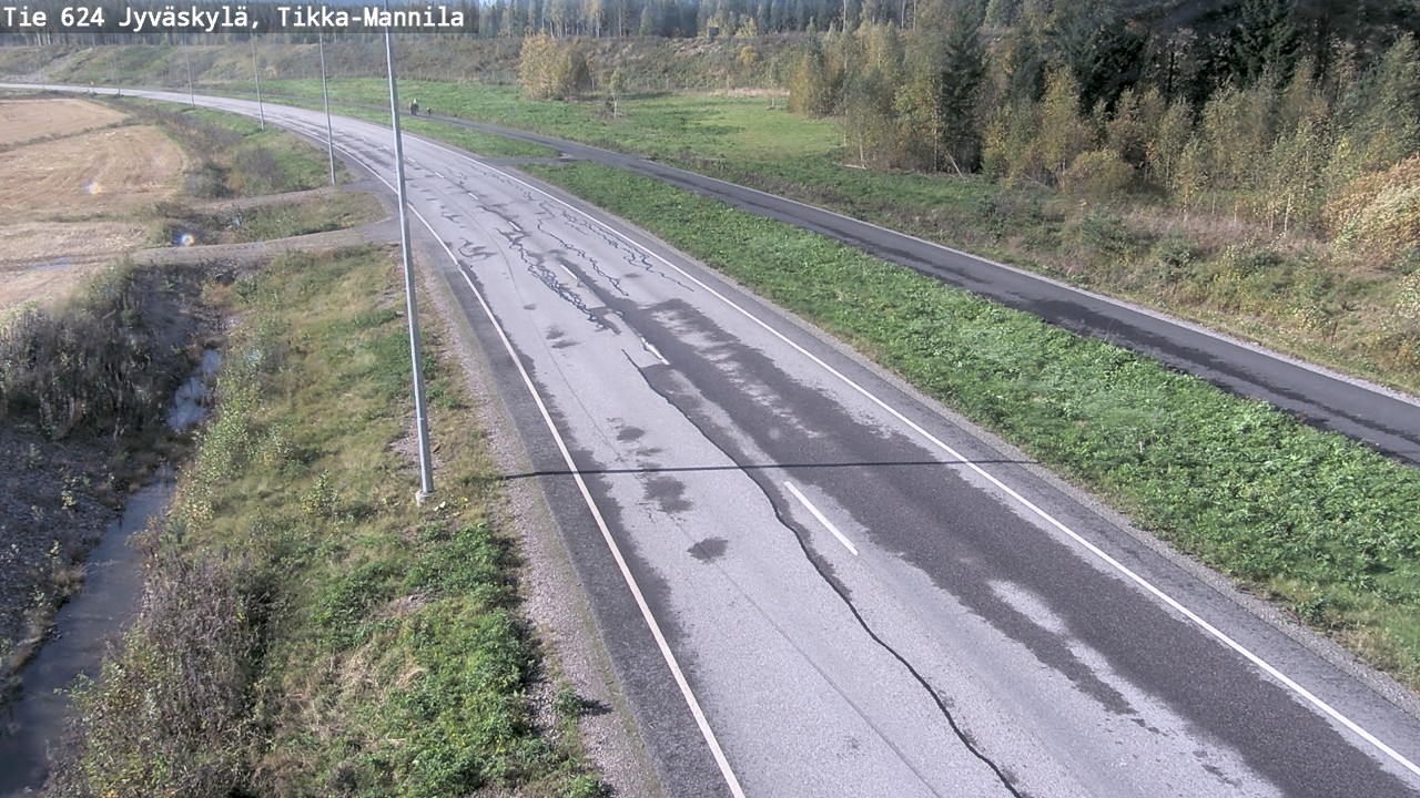 Weather Camera Image Väg 624 Jyväskylä, Tikka-Mannila, Jyväskylä, Keski-Suomi
