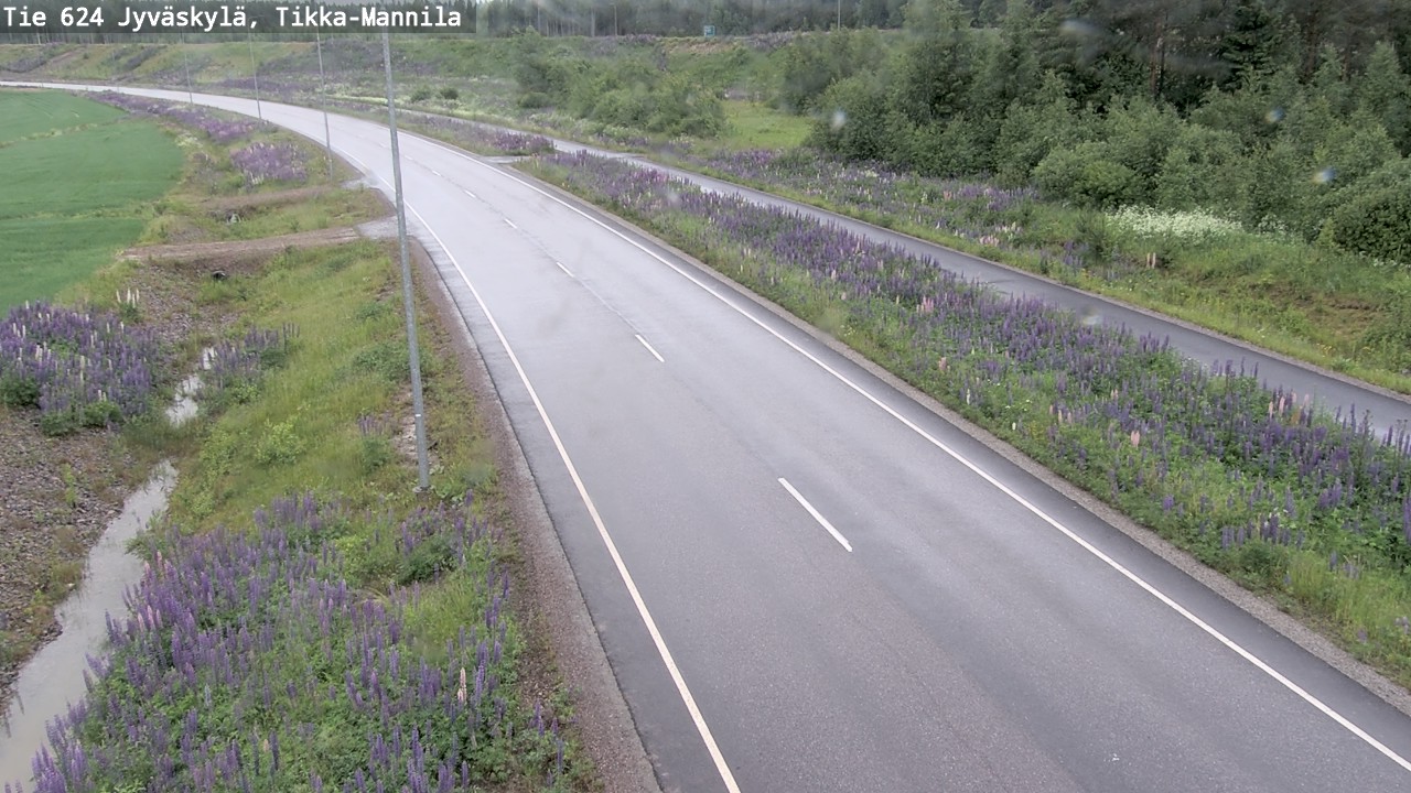 Weather Camera Image Väg 624 Jyväskylä, Tikka-Mannila, Jyväskylä, Keski-Suomi