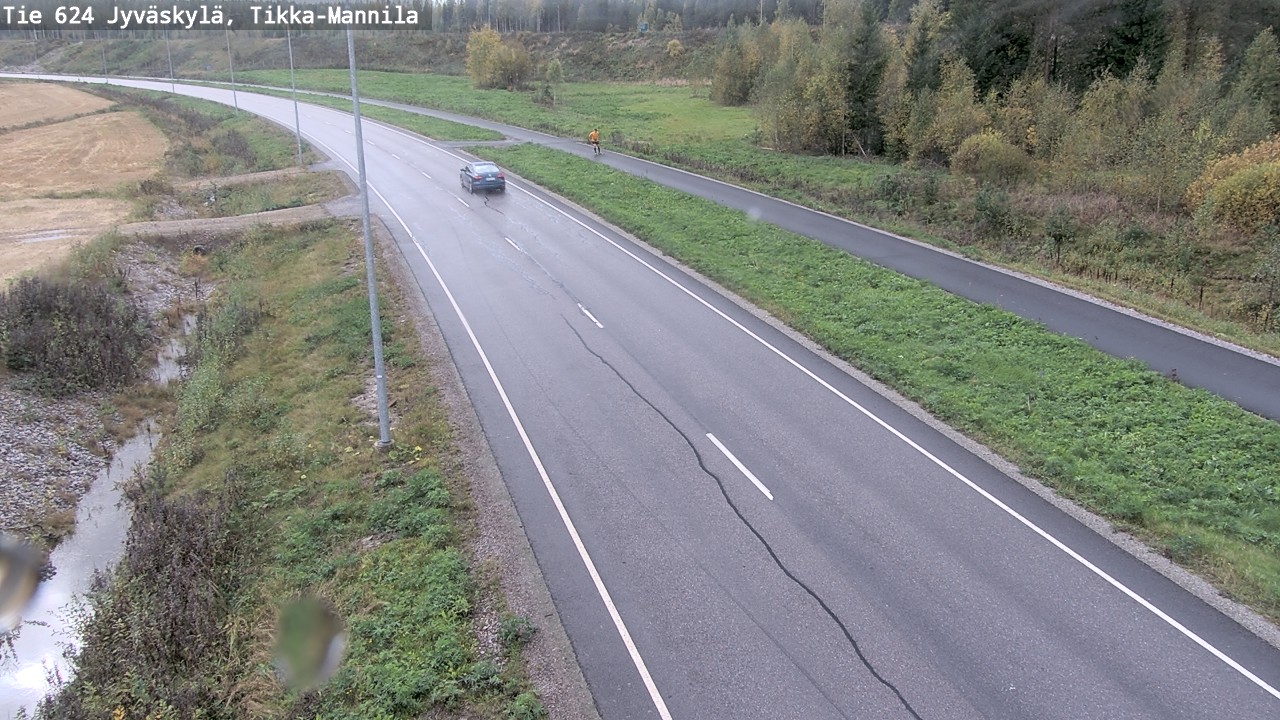 Weather Camera Image Road 624 Jyväskylä, Tikka-Mannila, Jyväskylä, Keski-Suomi