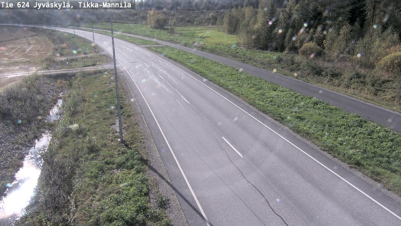 Weather Camera Image Väg 624 Jyväskylä, Tikka-Mannila, Jyväskylä, Keski-Suomi
