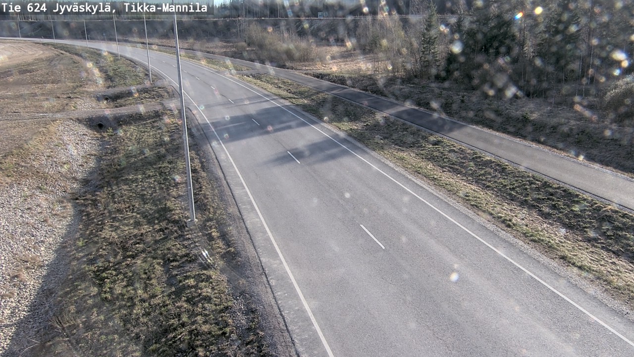 Weather Camera Image Road 624 Jyväskylä, Tikka-Mannila, Jyväskylä, Keski-Suomi