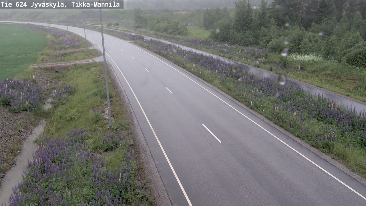 Weather Camera Image Väg 624 Jyväskylä, Tikka-Mannila, Jyväskylä, Keski-Suomi