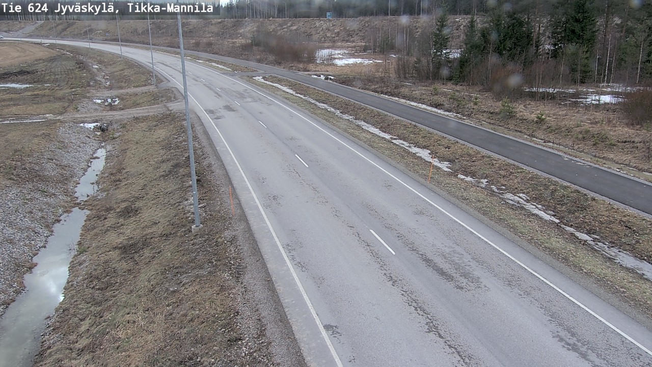 Weather Camera Image Väg 624 Jyväskylä, Tikka-Mannila, Jyväskylä, Keski-Suomi