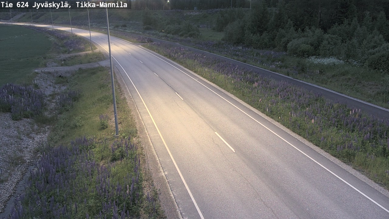Kelikamerat Kuva Tie 624 Jyväskylä, Tikka-Mannila, Jyväskylä, Keski-Suomi