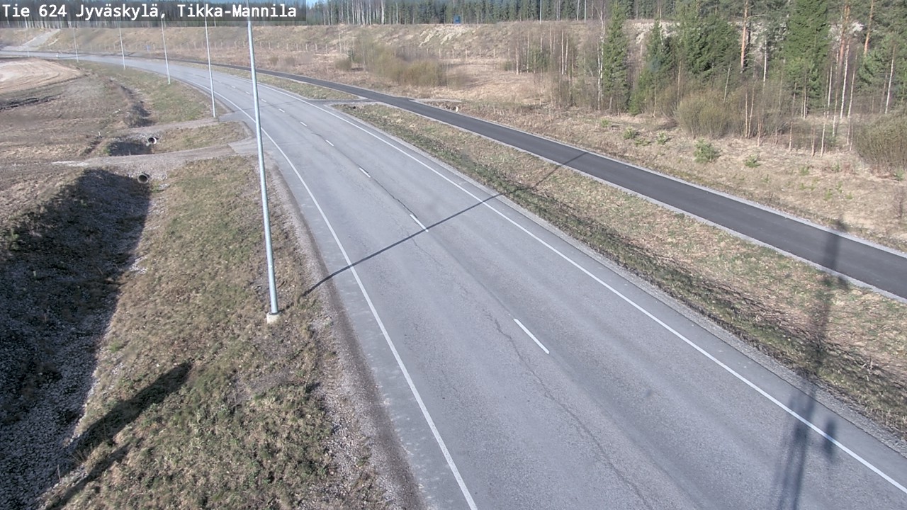 Kelikamerat Kuva Tie 624 Jyväskylä, Tikka-Mannila, Jyväskylä, Keski-Suomi