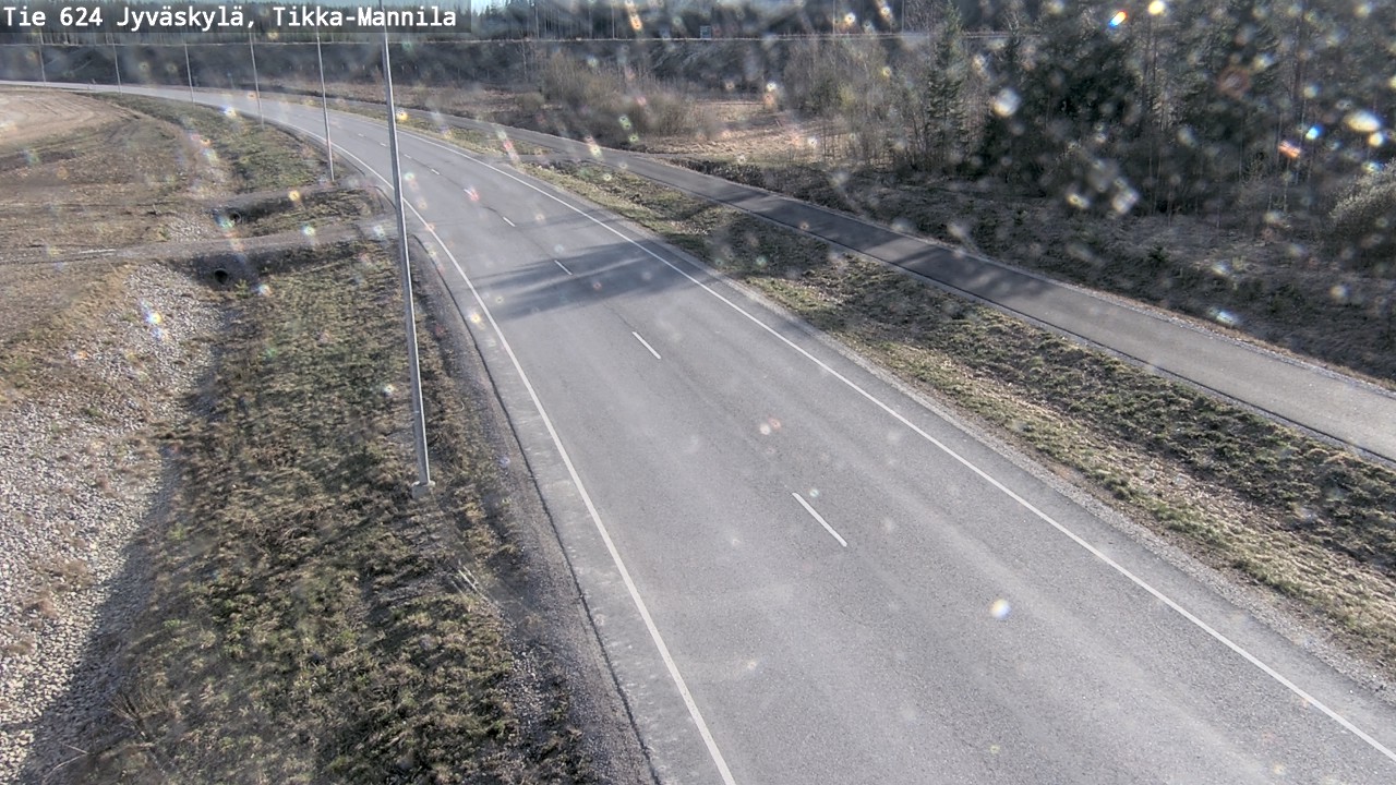 Weather Camera Image Road 624 Jyväskylä, Tikka-Mannila, Jyväskylä, Keski-Suomi