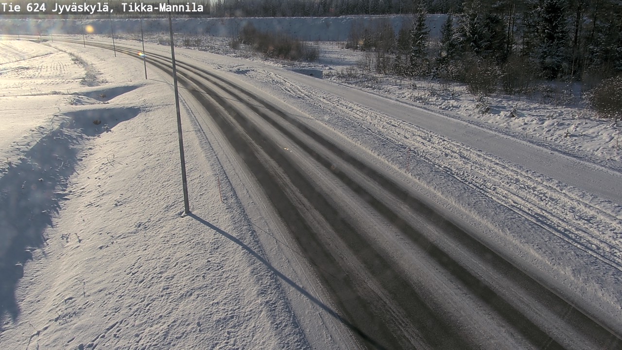 Weather Camera Image Road 624 Jyväskylä, Tikka-Mannila, Jyväskylä, Keski-Suomi