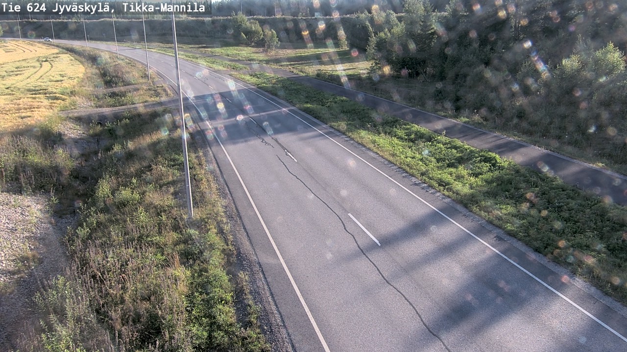 Kelikamerat Kuva Tie 624 Jyväskylä, Tikka-Mannila, Jyväskylä, Keski-Suomi