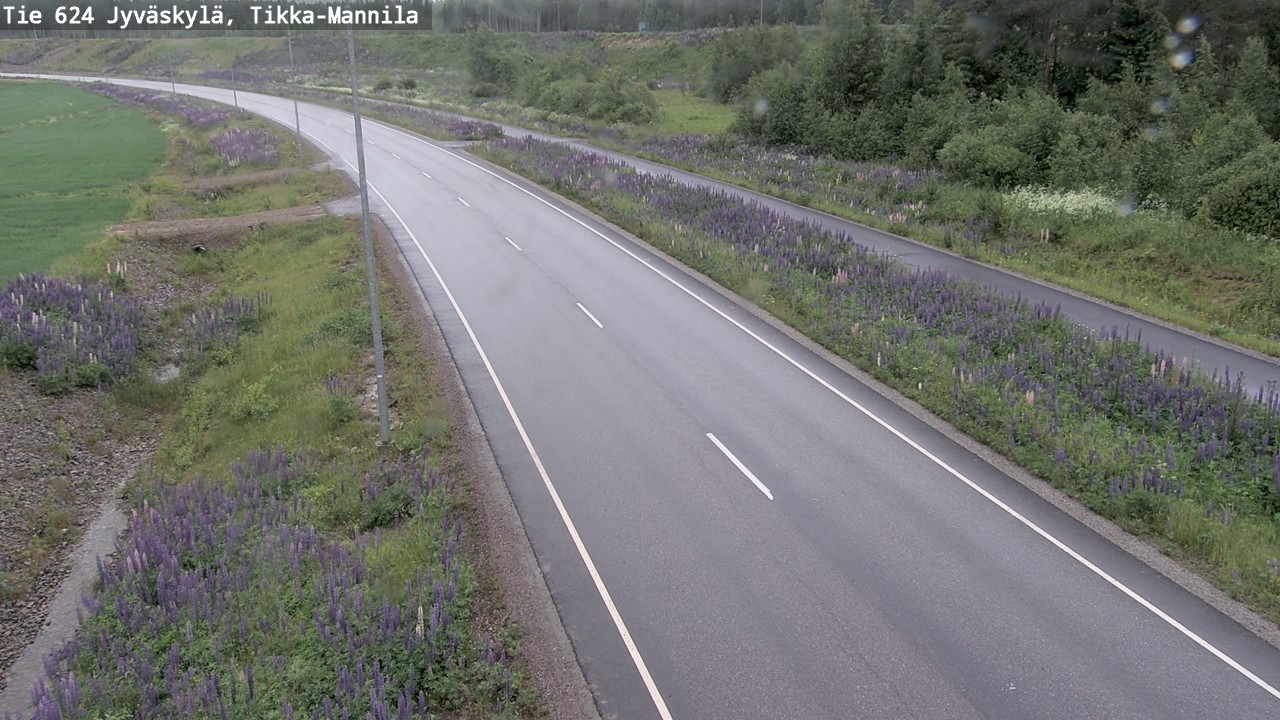Weather Camera Image Road 624 Jyväskylä, Tikka-Mannila, Jyväskylä, Keski-Suomi