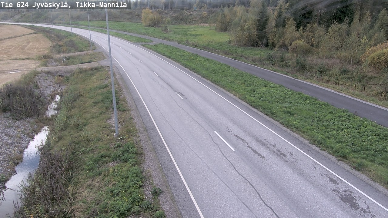 Weather Camera Image Väg 624 Jyväskylä, Tikka-Mannila, Jyväskylä, Keski-Suomi