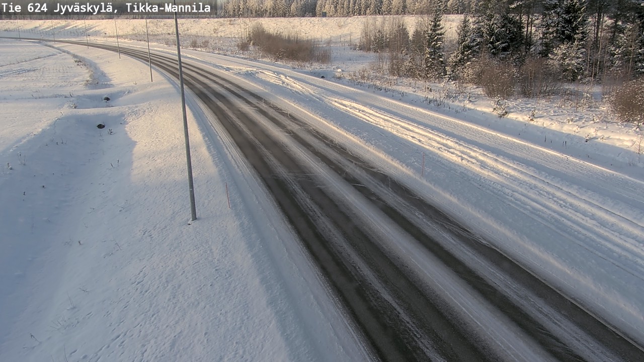 Weather Camera Image Road 624 Jyväskylä, Tikka-Mannila, Jyväskylä, Keski-Suomi