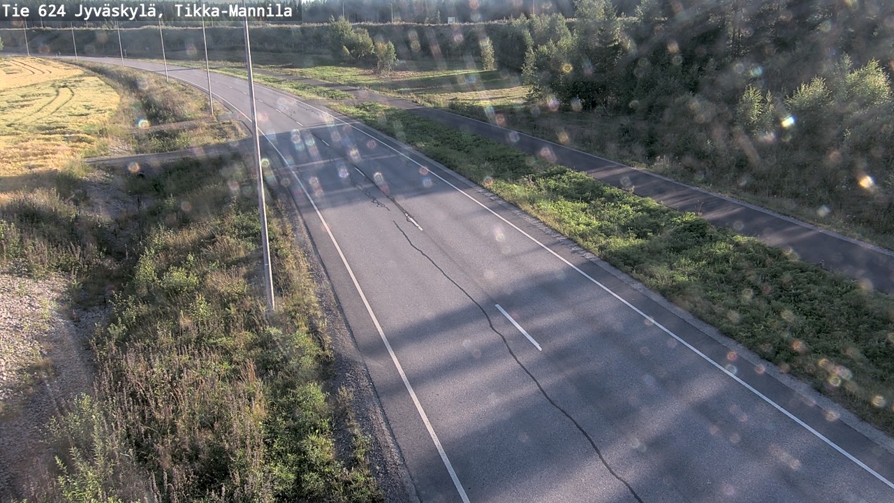 Kelikamerat Kuva Tie 624 Jyväskylä, Tikka-Mannila, Jyväskylä, Keski-Suomi