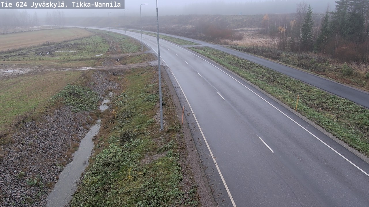 Kelikamerat Kuva Tie 624 Jyväskylä, Tikka-Mannila, Jyväskylä, Keski-Suomi