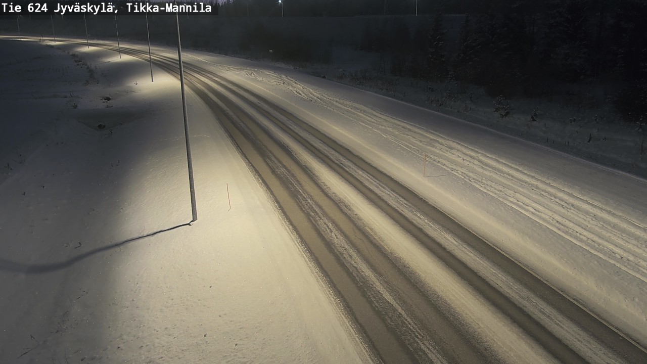 Weather Camera Image Road 624 Jyväskylä, Tikka-Mannila, Jyväskylä, Keski-Suomi