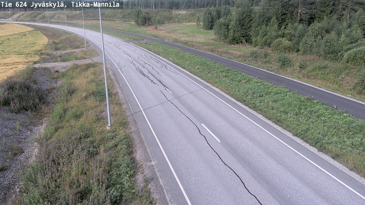 Weather Camera Image Road 624 Jyväskylä, Tikka-Mannila, Jyväskylä, Keski-Suomi