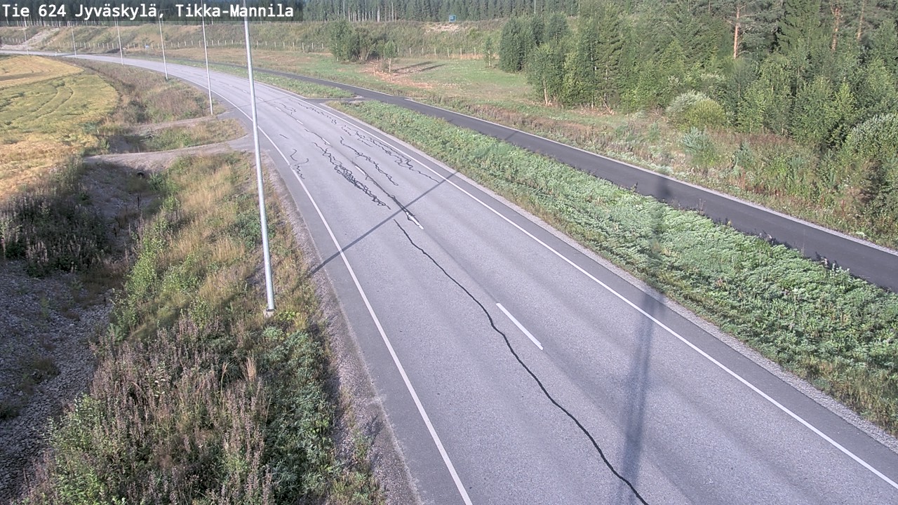 Kelikamerat Kuva Tie 624 Jyväskylä, Tikka-Mannila, Jyväskylä, Keski-Suomi