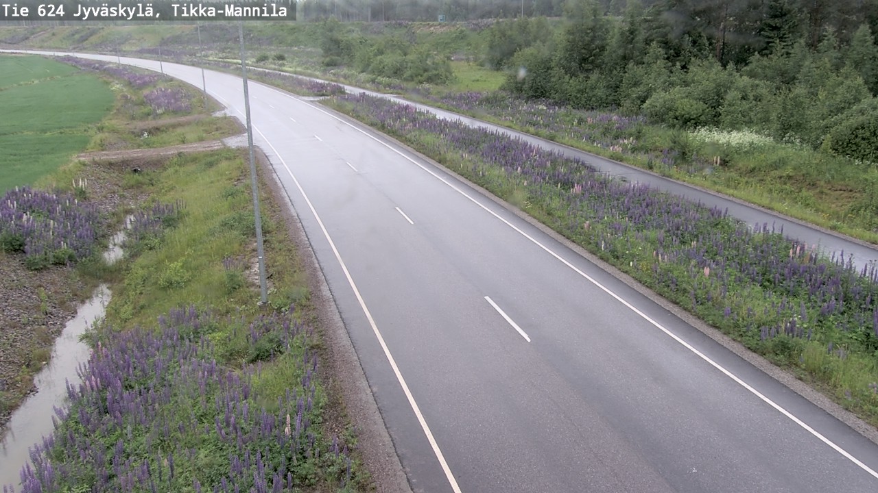 Weather Camera Image Väg 624 Jyväskylä, Tikka-Mannila, Jyväskylä, Keski-Suomi