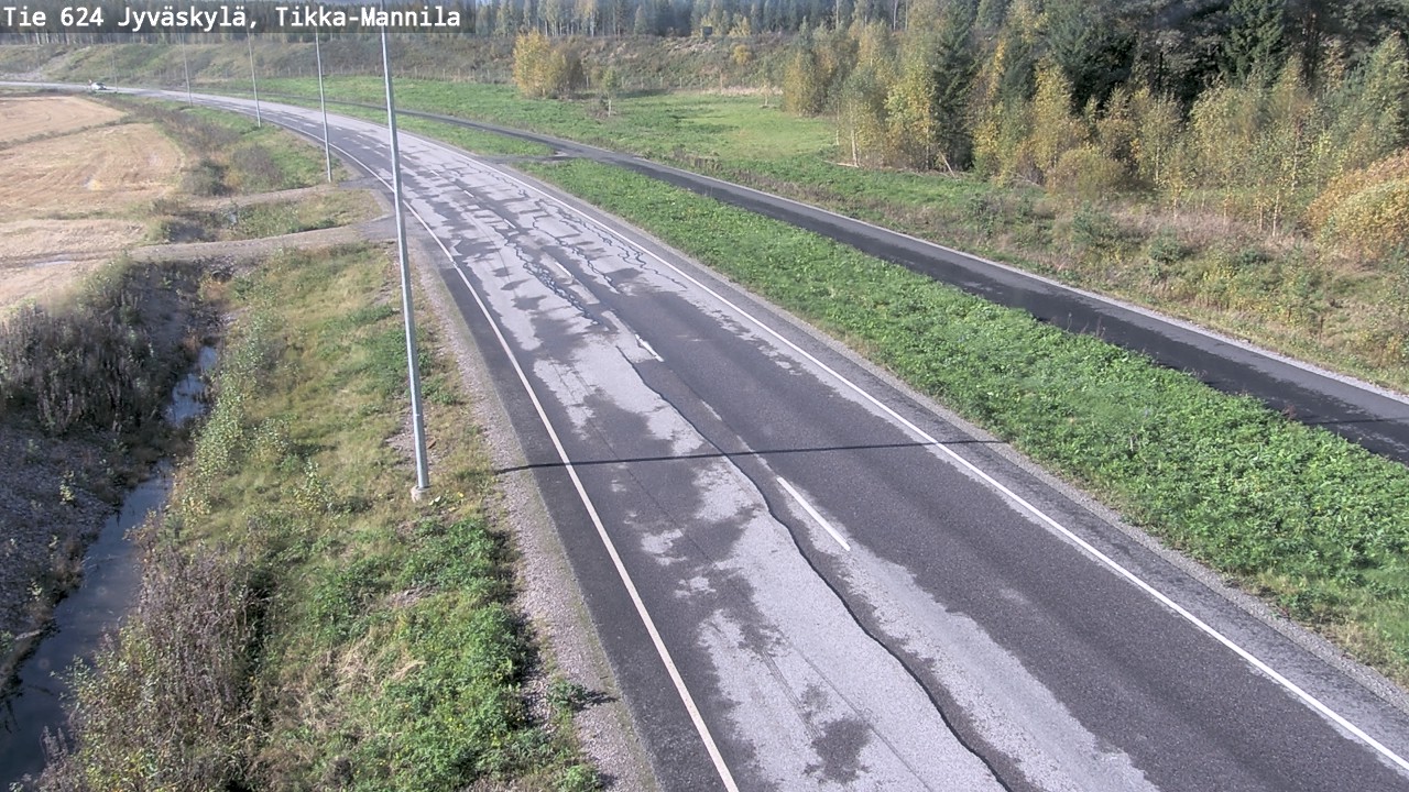 Weather Camera Image Väg 624 Jyväskylä, Tikka-Mannila, Jyväskylä, Keski-Suomi