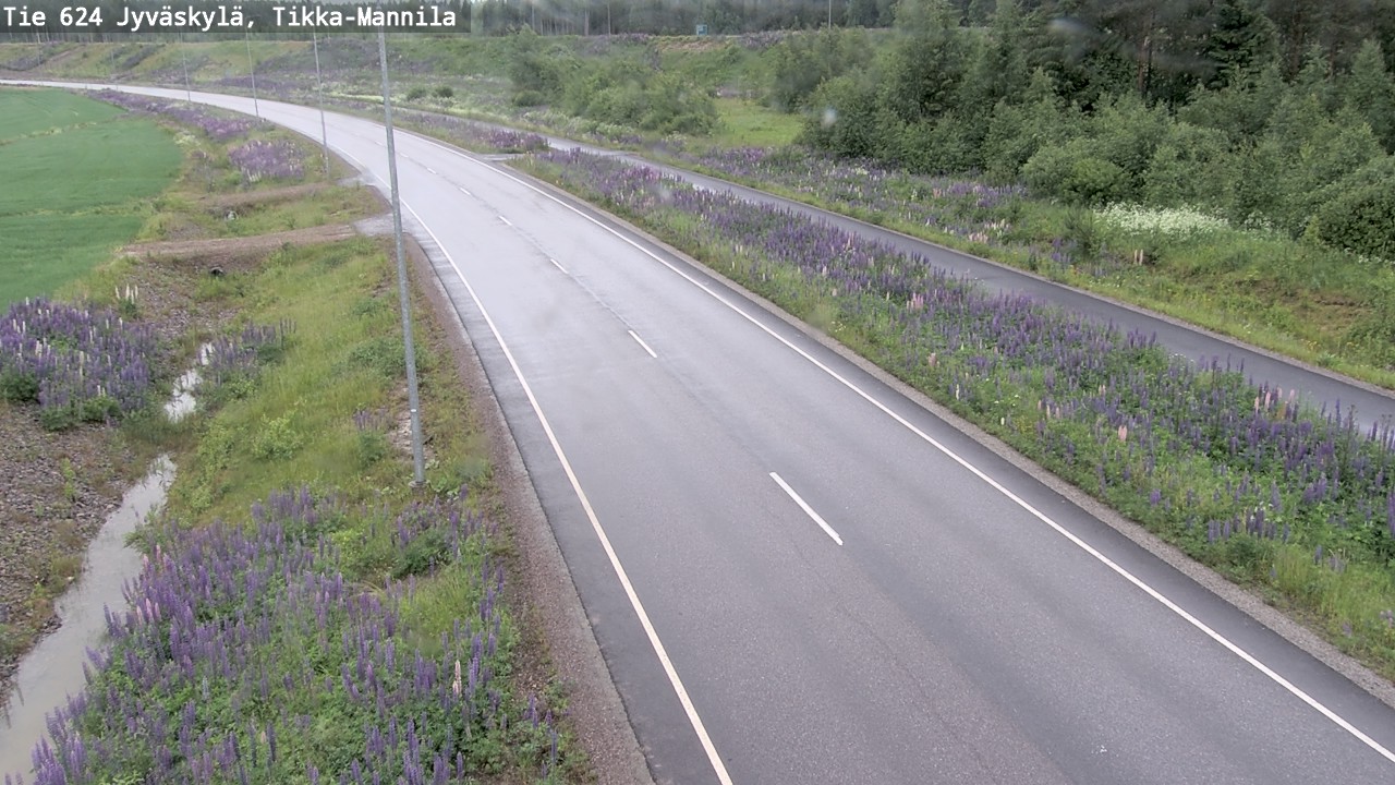 Weather Camera Image Väg 624 Jyväskylä, Tikka-Mannila, Jyväskylä, Keski-Suomi