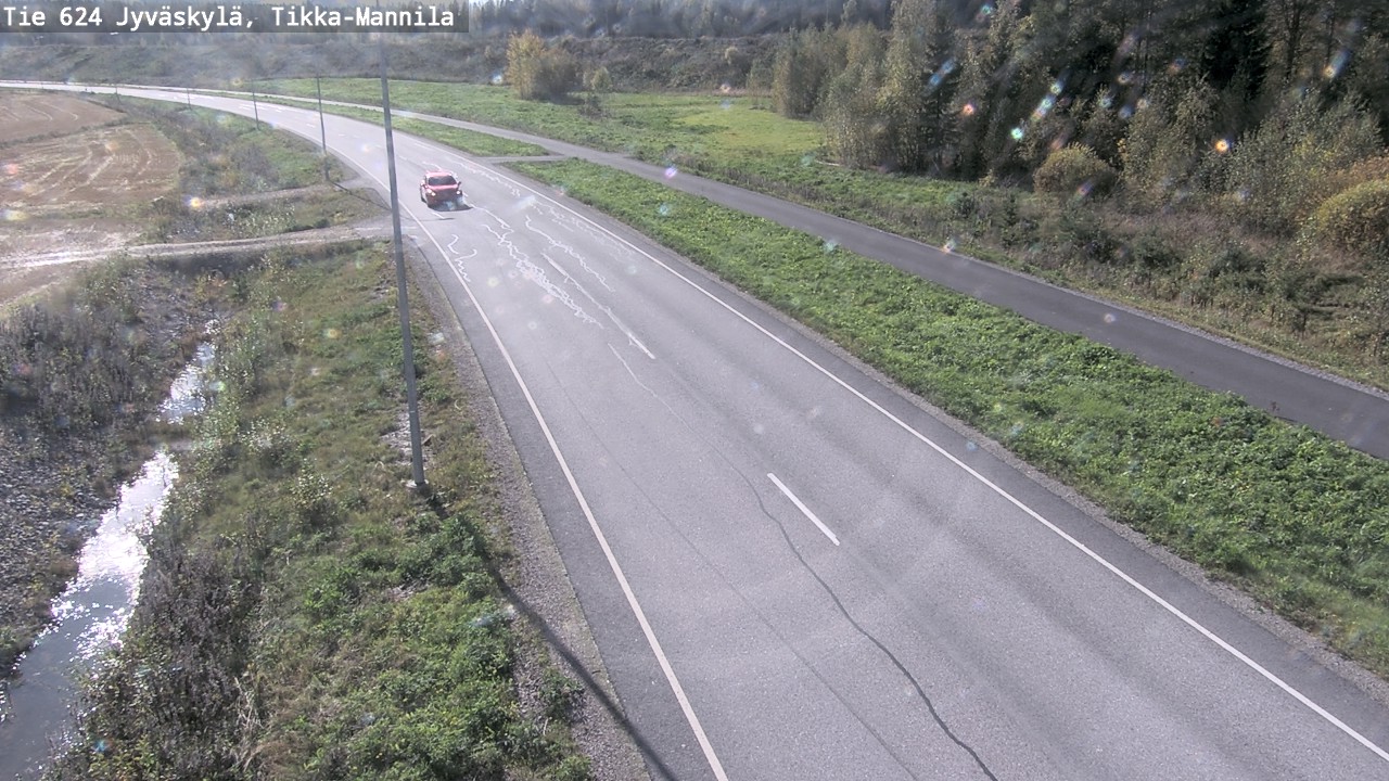Weather Camera Image Väg 624 Jyväskylä, Tikka-Mannila, Jyväskylä, Keski-Suomi
