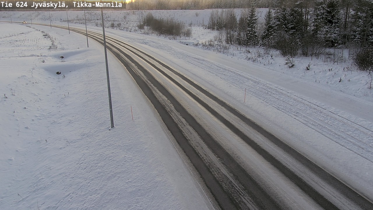 Weather Camera Image Road 624 Jyväskylä, Tikka-Mannila, Jyväskylä, Keski-Suomi