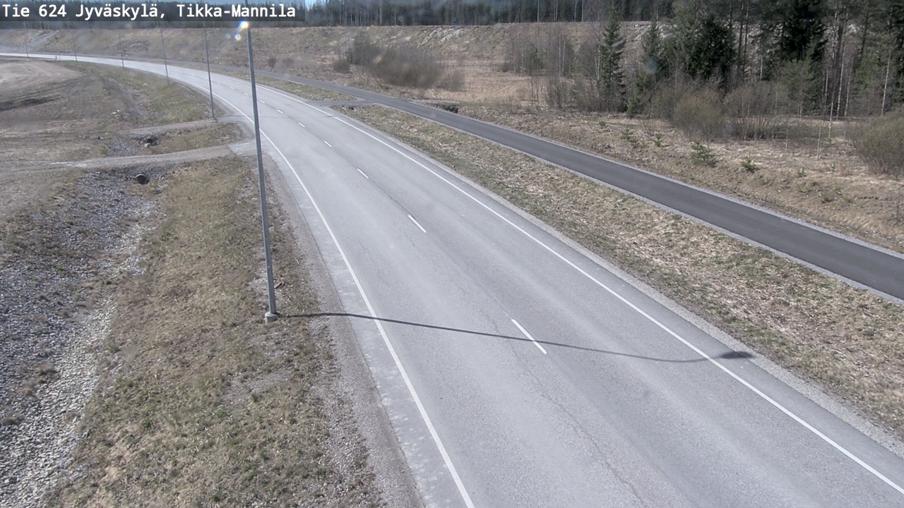 Weather Camera Image Road 624 Jyväskylä, Tikka-Mannila, Jyväskylä, Keski-Suomi