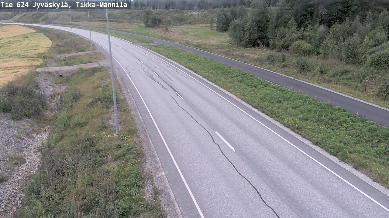 Weather Camera Image Road 624 Jyväskylä, Tikka-Mannila, Jyväskylä, Keski-Suomi