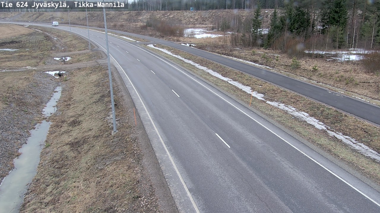 Weather Camera Image Road 624 Jyväskylä, Tikka-Mannila, Jyväskylä, Keski-Suomi