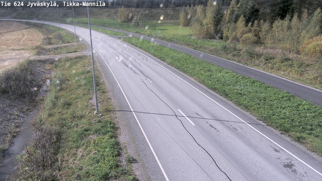 Weather Camera Image Väg 624 Jyväskylä, Tikka-Mannila, Jyväskylä, Keski-Suomi