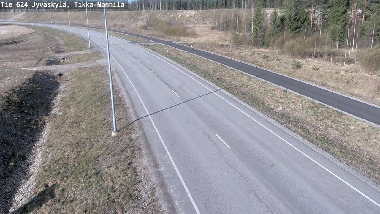 Kelikamerat Kuva Tie 624 Jyväskylä, Tikka-Mannila, Jyväskylä, Keski-Suomi