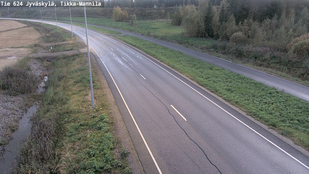 Weather Camera Image Road 624 Jyväskylä, Tikka-Mannila, Jyväskylä, Keski-Suomi