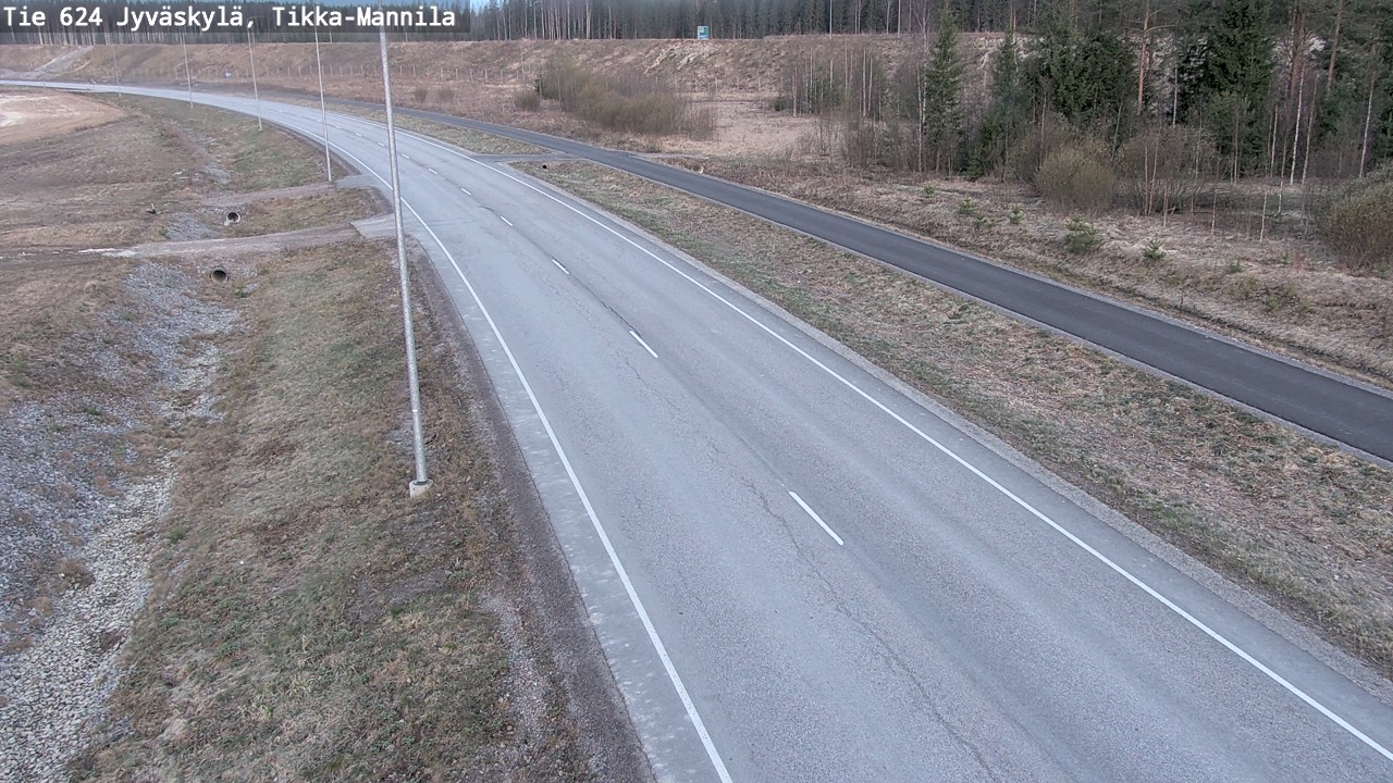 Weather Camera Image Road 624 Jyväskylä, Tikka-Mannila, Jyväskylä, Keski-Suomi