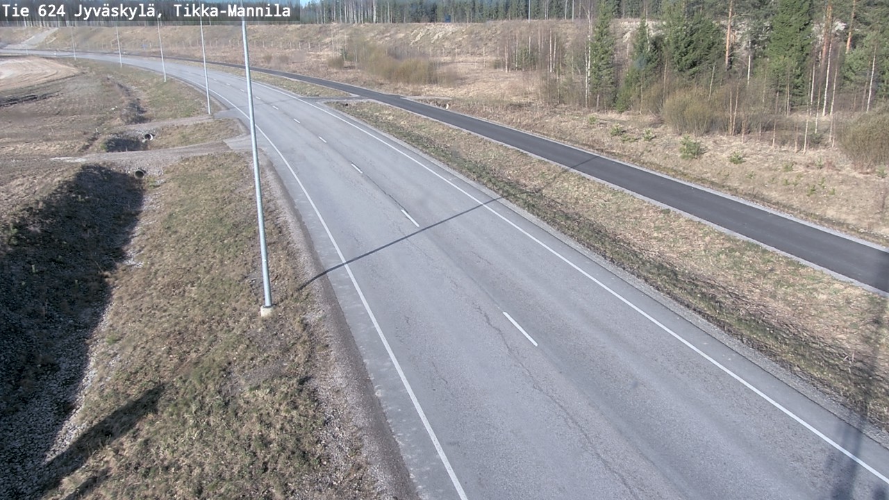 Weather Camera Image Road 624 Jyväskylä, Tikka-Mannila, Jyväskylä, Keski-Suomi