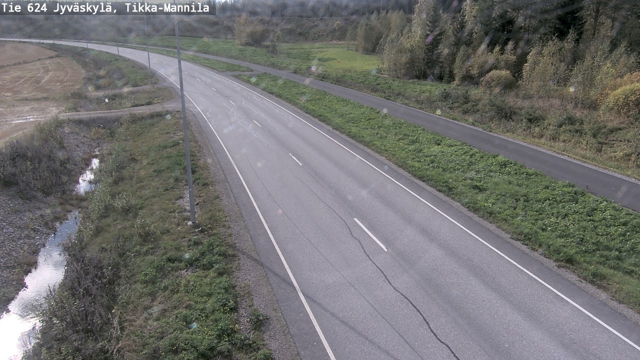 Weather Camera Image Väg 624 Jyväskylä, Tikka-Mannila, Jyväskylä, Keski-Suomi